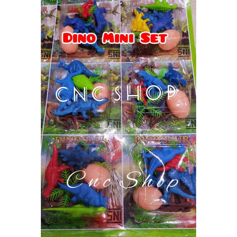 Mainan Dinosaurus Mini Set Pohon Pohonan Murah