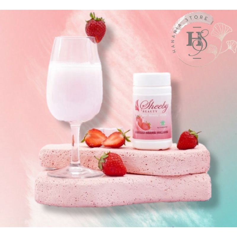 Collagen Pemutih Badan Sheeby Beauty Minuman Suplement Kecantikan Halal BPOM