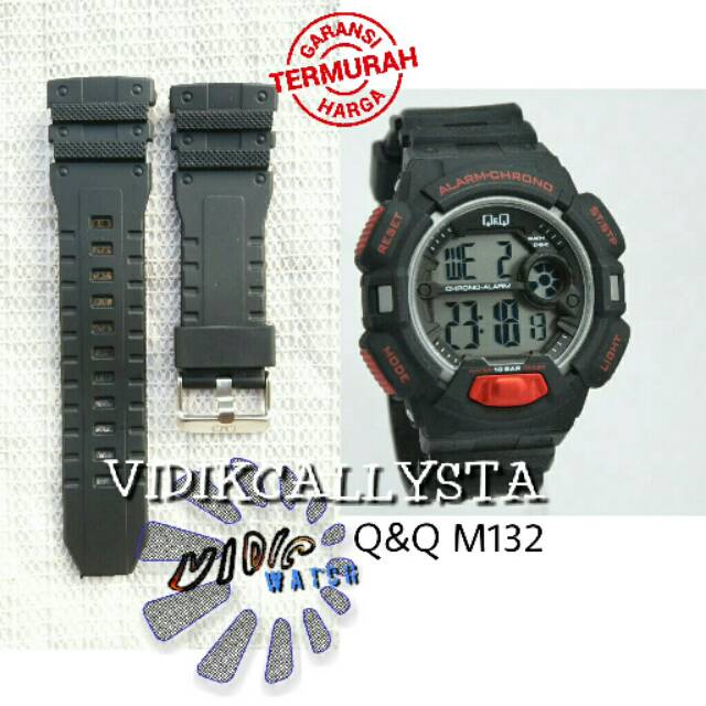 STRAP Q&amp;Q M-132 / TALI JAM QNQ QQ M132 M 132 RUBBER