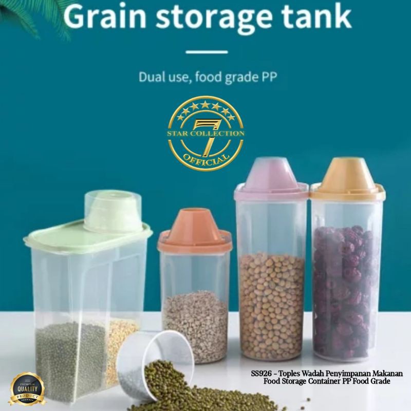 Ss926 - Toples Wadah Penyimpanan Makanan Food Storage Container Pp Food Grade Premium