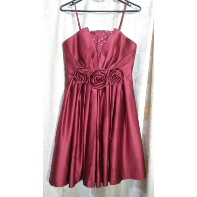 BARU TANPA LABEL GAUN PARTY DRESS CAROLINE KOSASIH