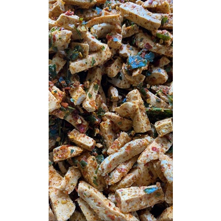

( PROMO )BASRENG (BASO GORENG) ENAK, MURAH UKURAN 100 GRAM RASA PEDAS DAUN JERUK