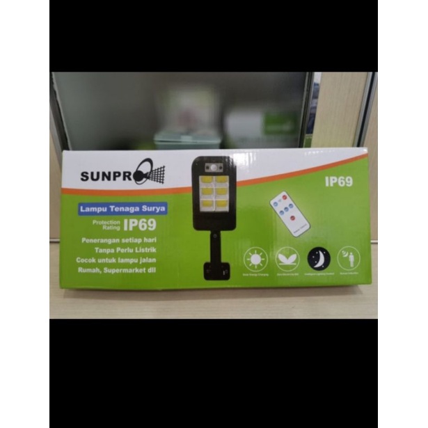 Lampu Led Solar Sunpro IP69 - Lampu Jalan Led Solar Cell - Lampu Taman