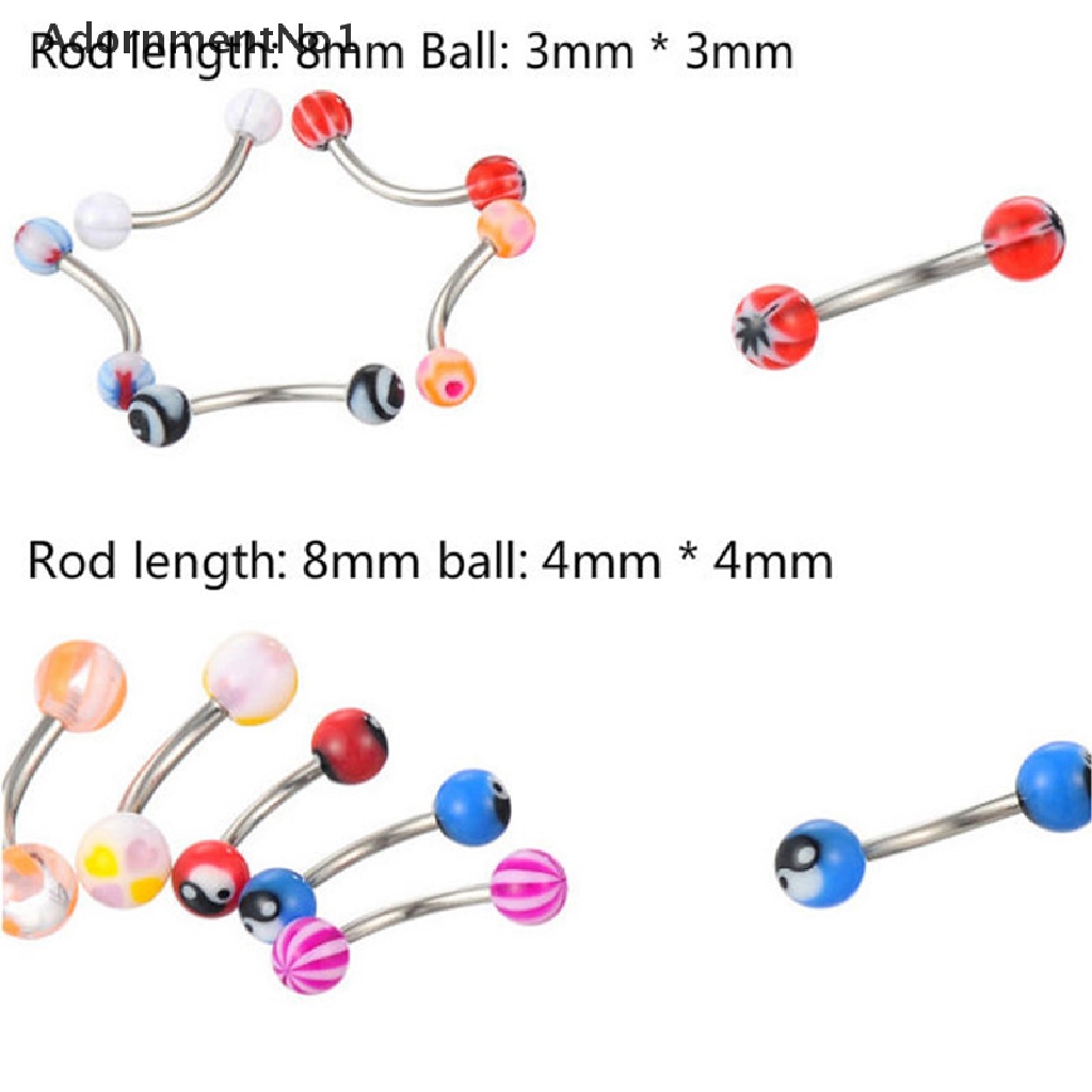 [AdornmentNo1] 105PCS Wholesale Bulk lots Body Piercing Eyebrow Jewelry Belly Tongue Bar Ring [new]