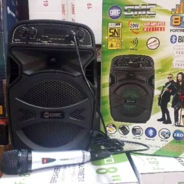 SPEAKER BLUETOOTH MULTIMEDIA GMC 897M 897C/SPEAKER KARAOKE MEETING MULTIFUNGSI SUPER BASS SUBWOOFER