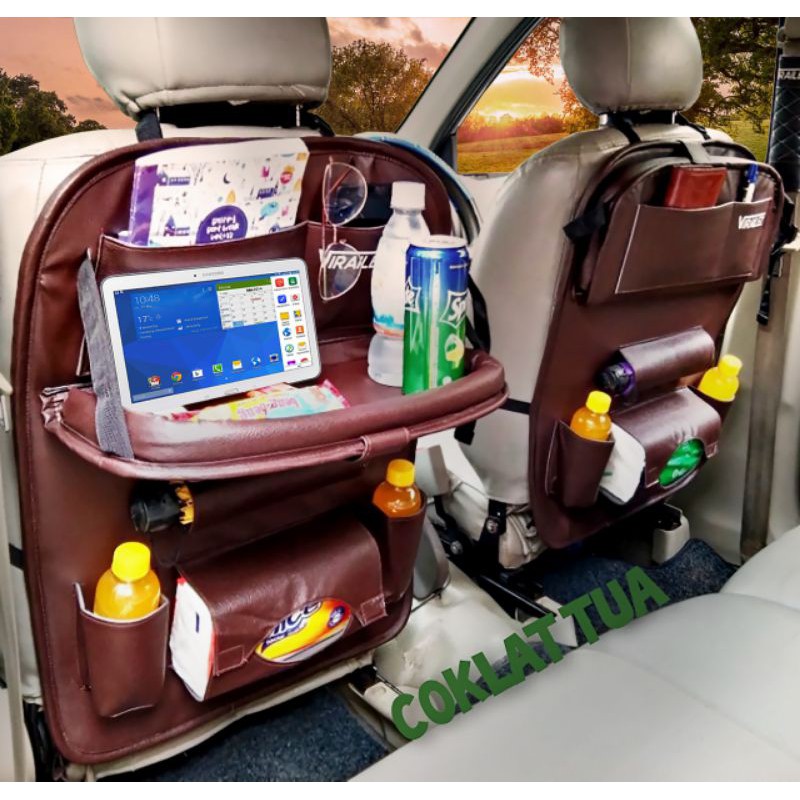 Car Seat Organizer  premium leather kualitas mewah
