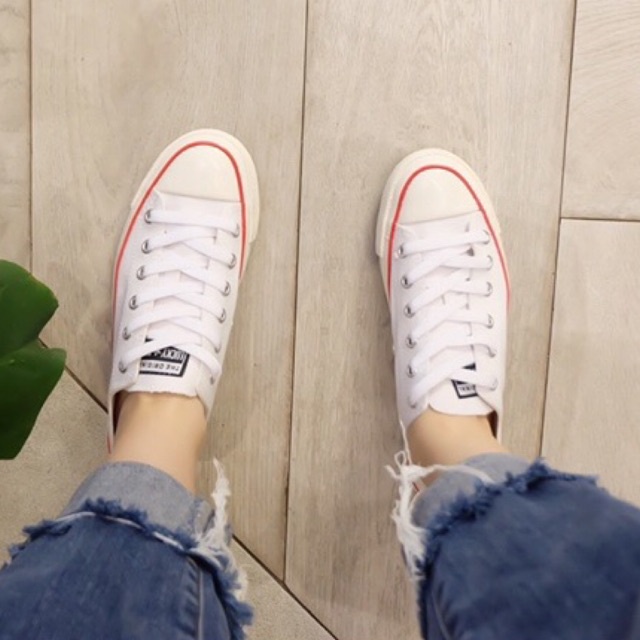 Lucky Star AF1 Low White/Natural Sepatu Sneakers Canvas Kasual