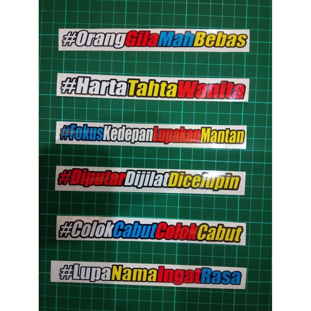 Stiker Stiker Keren Buat Kaca Helm Dan Motor Sticker Thailook