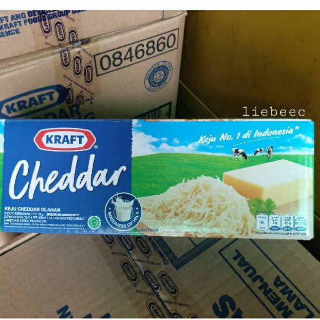 Jual Kraft Cheddar / Keju Kraft Cheddar 2KG | Shopee Indonesia