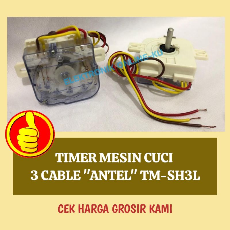 TIMER MESIN CUCI 3 KABEL ANTEL TMSH3L