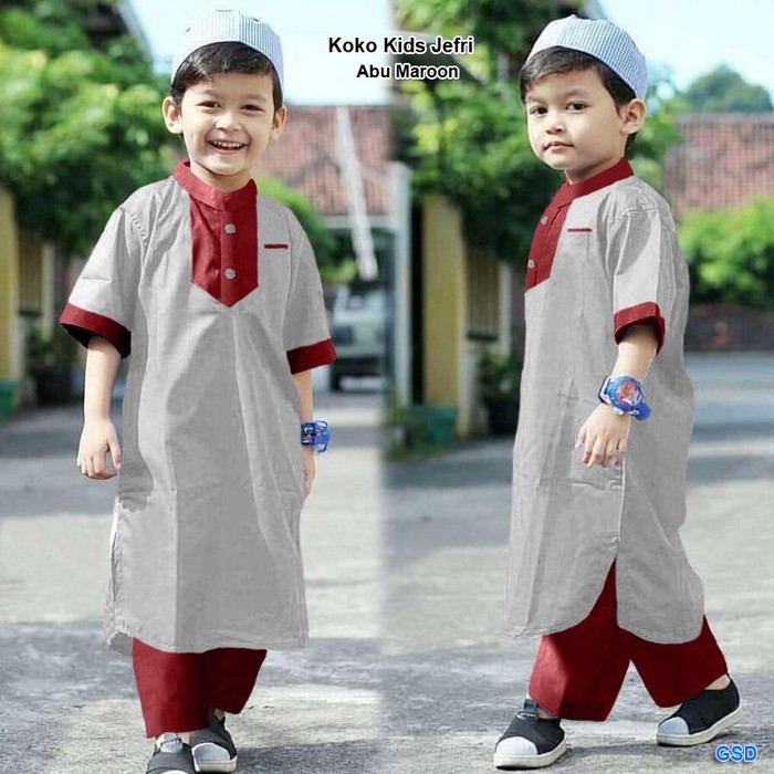 Setelan Koko Anak Merk Fattaya Model Zaidan Usia 1-2 Thn, 3-4 Thn GD426  Kids Jefri/Set Laki/ /Bus