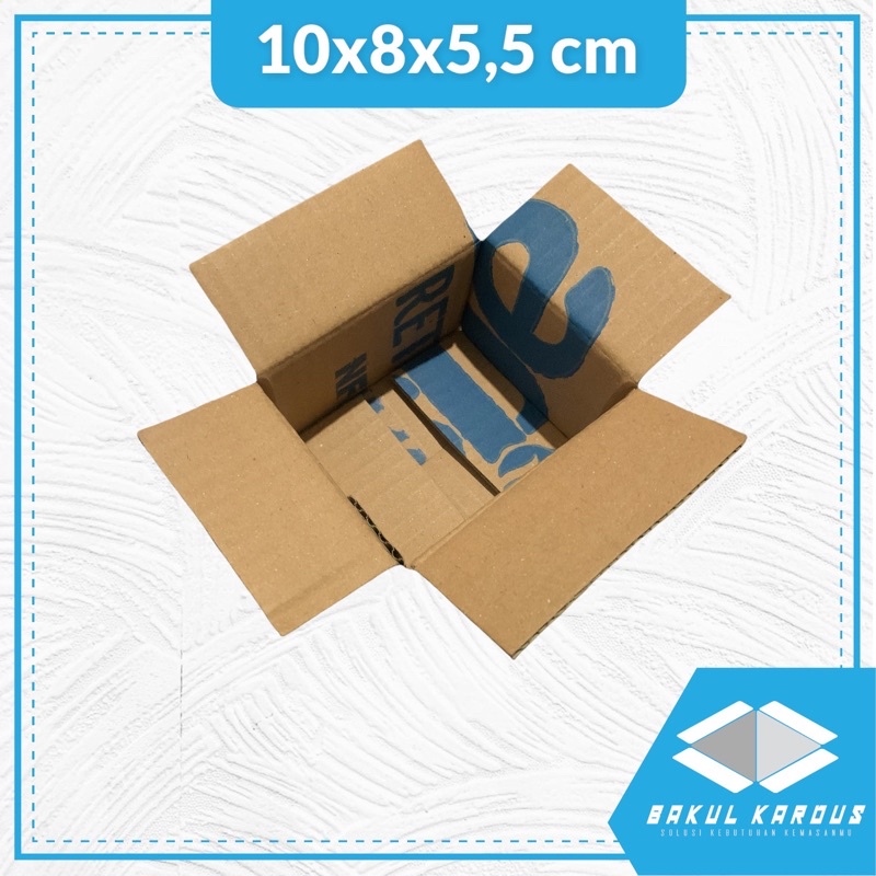 kardus ukuran 10x8x5,5  | karton | kardus polos | kardus jadi | online shop | souvenir | custom-Rekondisi