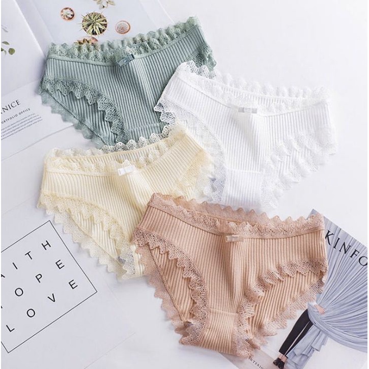 HUES.ID CD imut fashion Undies Celana Dalam Wanita Polos high quality katun import CD 2018