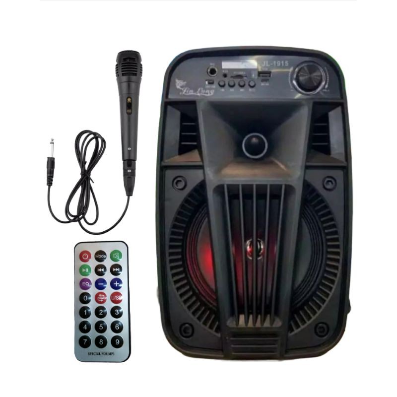 Speker Bluetooth Jinlong JL-1915 Gratis Microphone + Remot Super Bass /Speaker Aktif Bluetooth