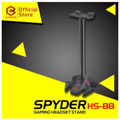 Headset stand holder cyborg non slip aluminum spyder hs-88 - Gantungan headphone cradle hs88