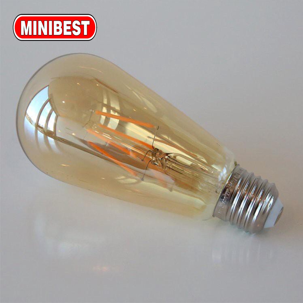 LAMPU LED Filamen 4 watt Edison 4w / Filament LED 4 w bulb 4watt e27 ST64 G45 C35 2W (MB555)