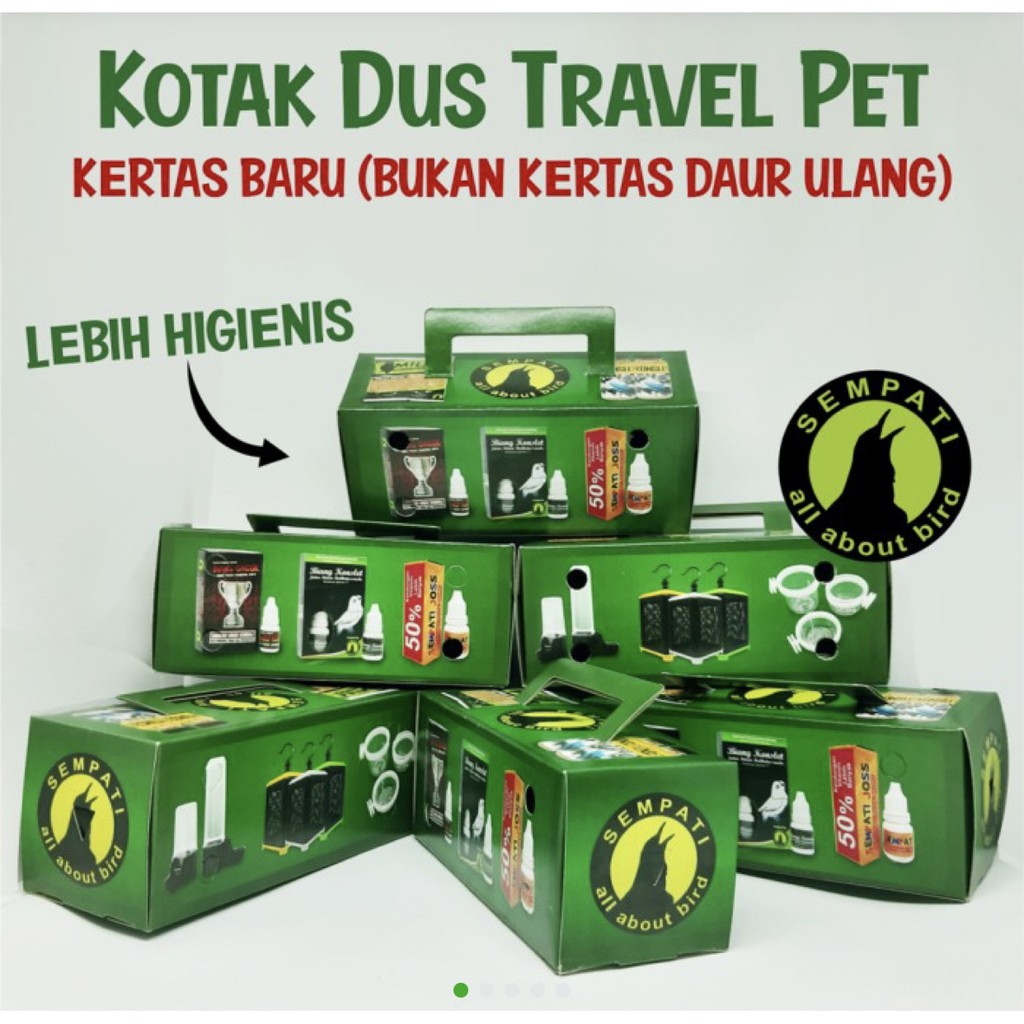 DUS BURUNG KOTAK KARDUS KANDANG BAWA BURUNG HAMSTER SEMPATI
