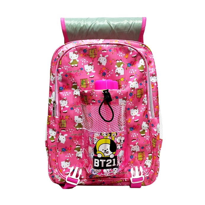 Tas anak Ransel  Perempuan Sekolah TK / SD karakter BT21 FREE BOTOL!!!