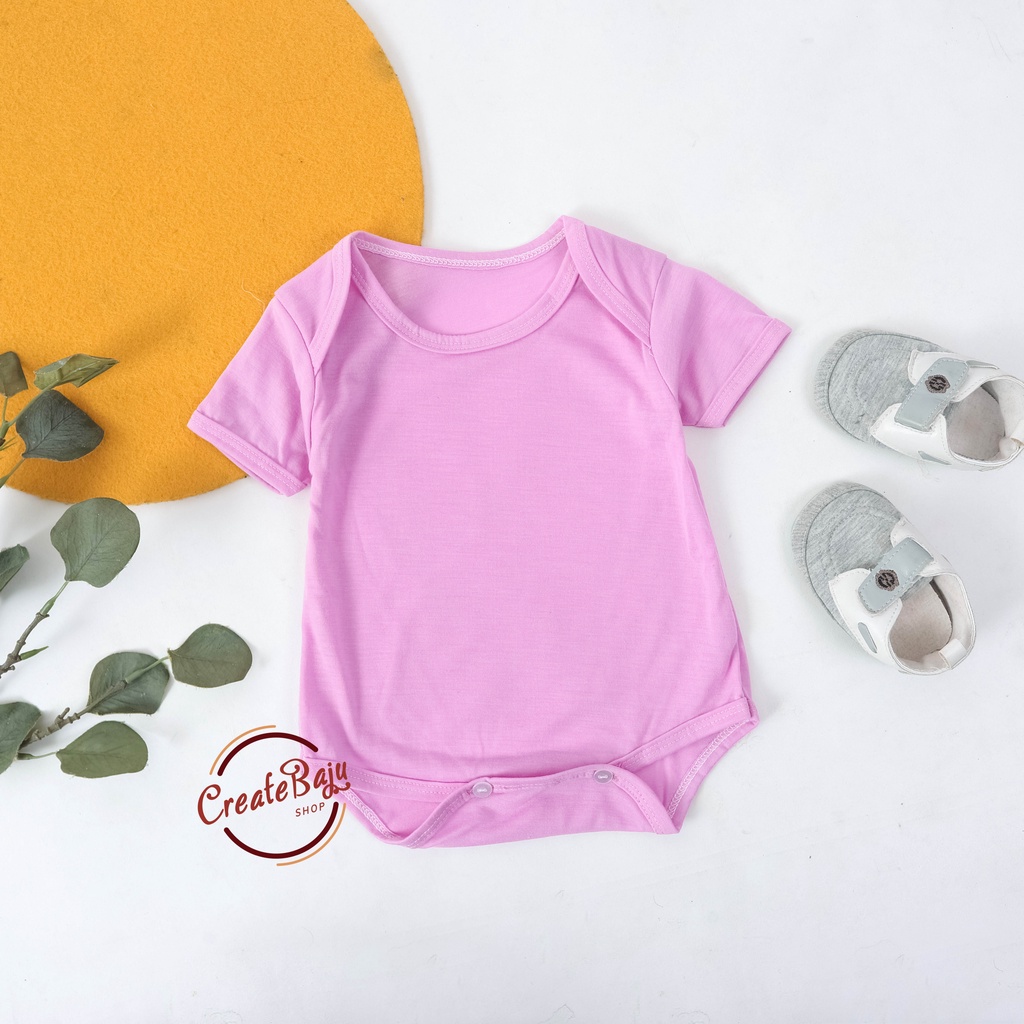 BAJU BAYI JUMPER BAYI 3-12 BULAN JUMPSUIT BAYI WARNA POLOS FASHION TERMURAH