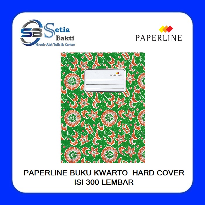 

PAPERLINE Buku Kwarto Hard Cover 300 Lembar - 1 Pcs