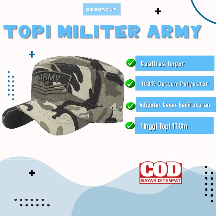 TOPI KOMANDO Military Hats Caps impor Topi Militer Us Army dan Army