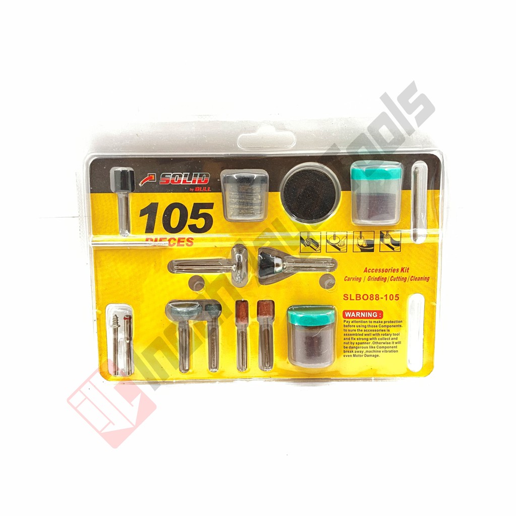 SOLID 105 PCS ACCESORIES - Aksesoris Mini Die Grinder Mata Tuner Bor