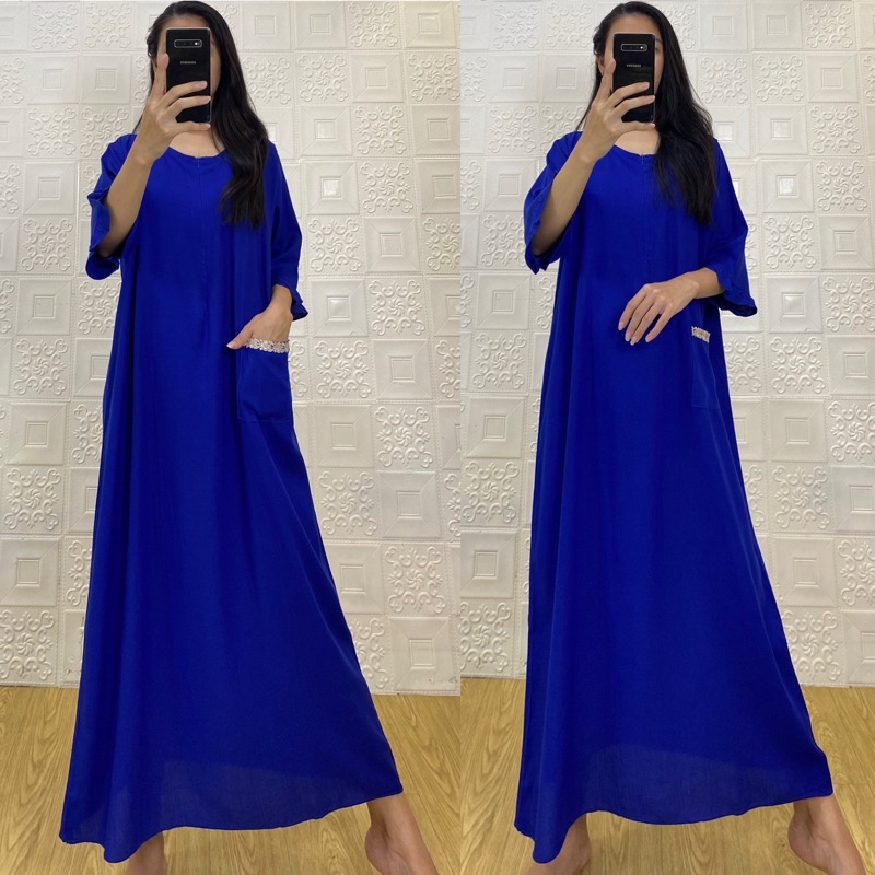 daster tangan 3/4 /tangan 7/8 / busui/panjang viral jumbo /long daster/daster 3/4 /homedress/daster semata kaki/daster gamis-Tk⅞ BENHUR