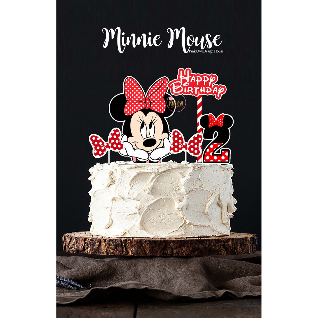 Minnie Mouse Cake Topper