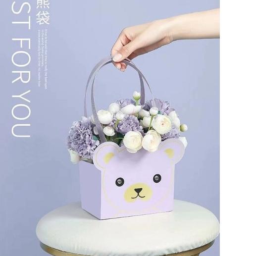 

RR4♞ BEAR FLOWER BAG/KOTAK BUNG/TAS BUNGA Ready Banyak