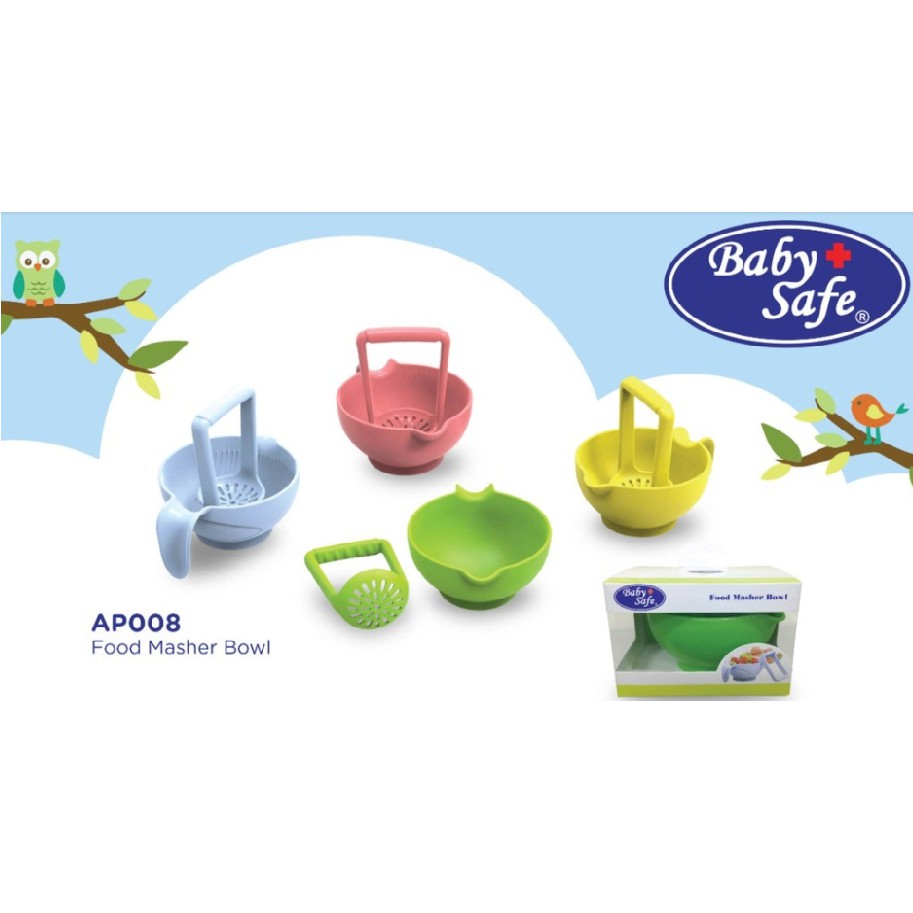 Baby Safe Food Masher Bowl AP008 - Penghalus Makanan Bayi