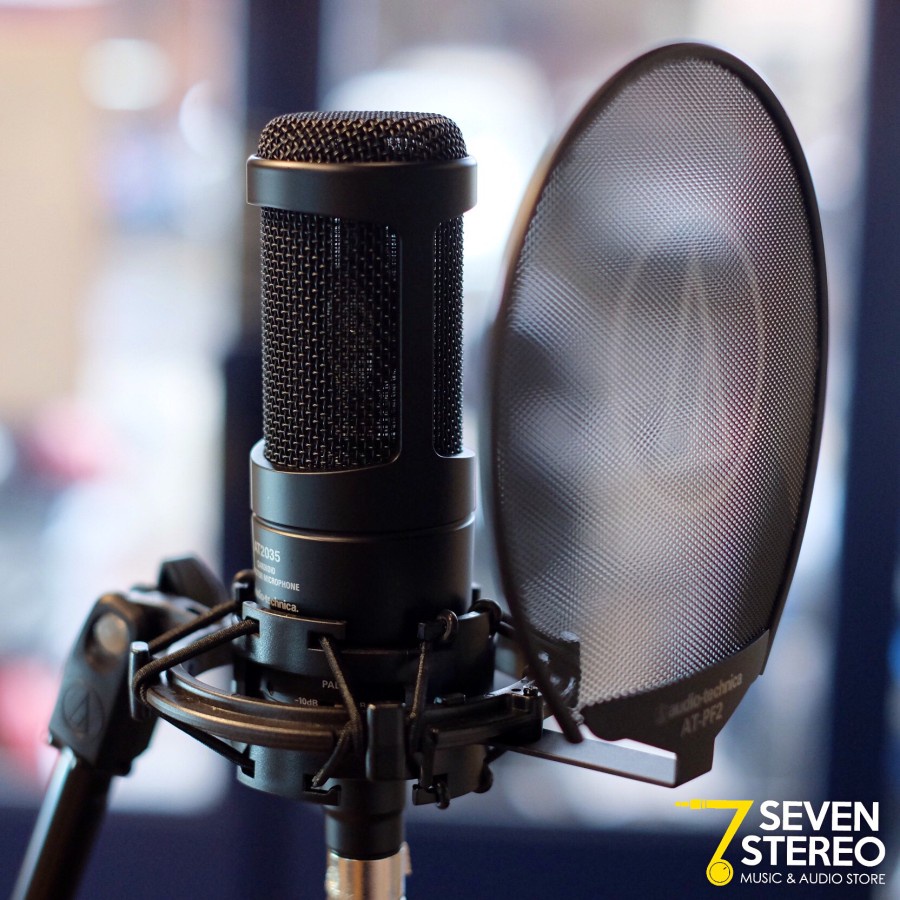 Audio Technica AT2035 Condenser Mic Bonus Pop Filter