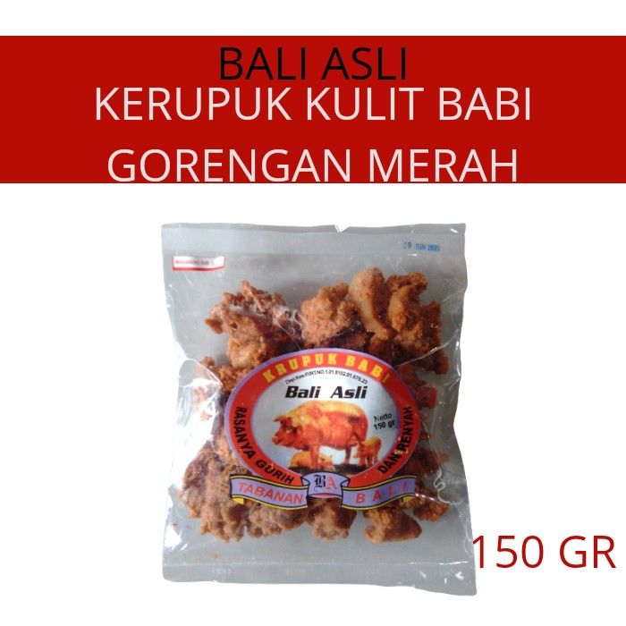 

KERUPUK BABI GORENGAN MERAH 150 GR