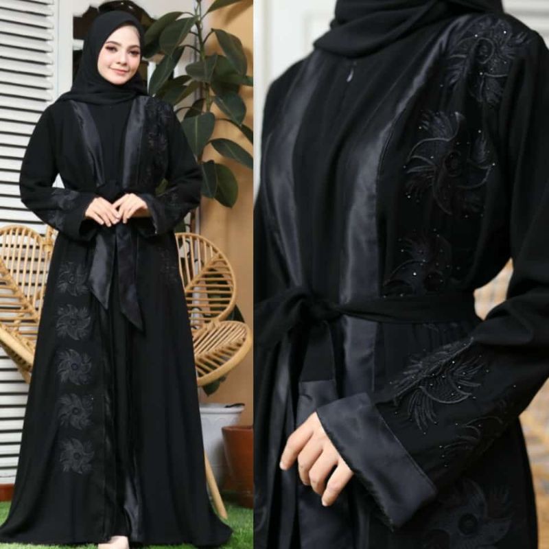 MUZA ABAYA HITAM SALWA (BUSUI)