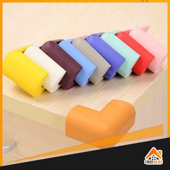 pelindung sudut meja silikon tebal  stiker 3M - HHM340 - Cokelat Gelap / meja anak / meja belajar