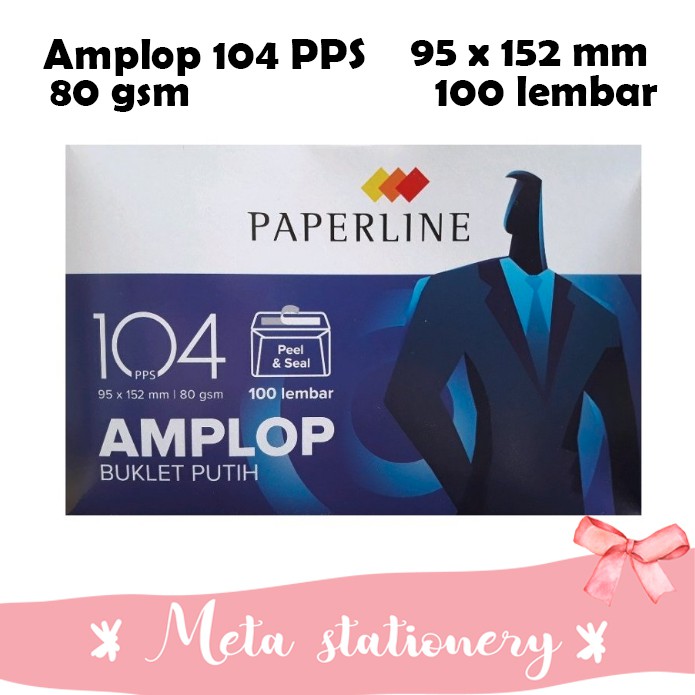 

Amplop Paperline 104 PPS ( 95 x 152mm) 100 lembar