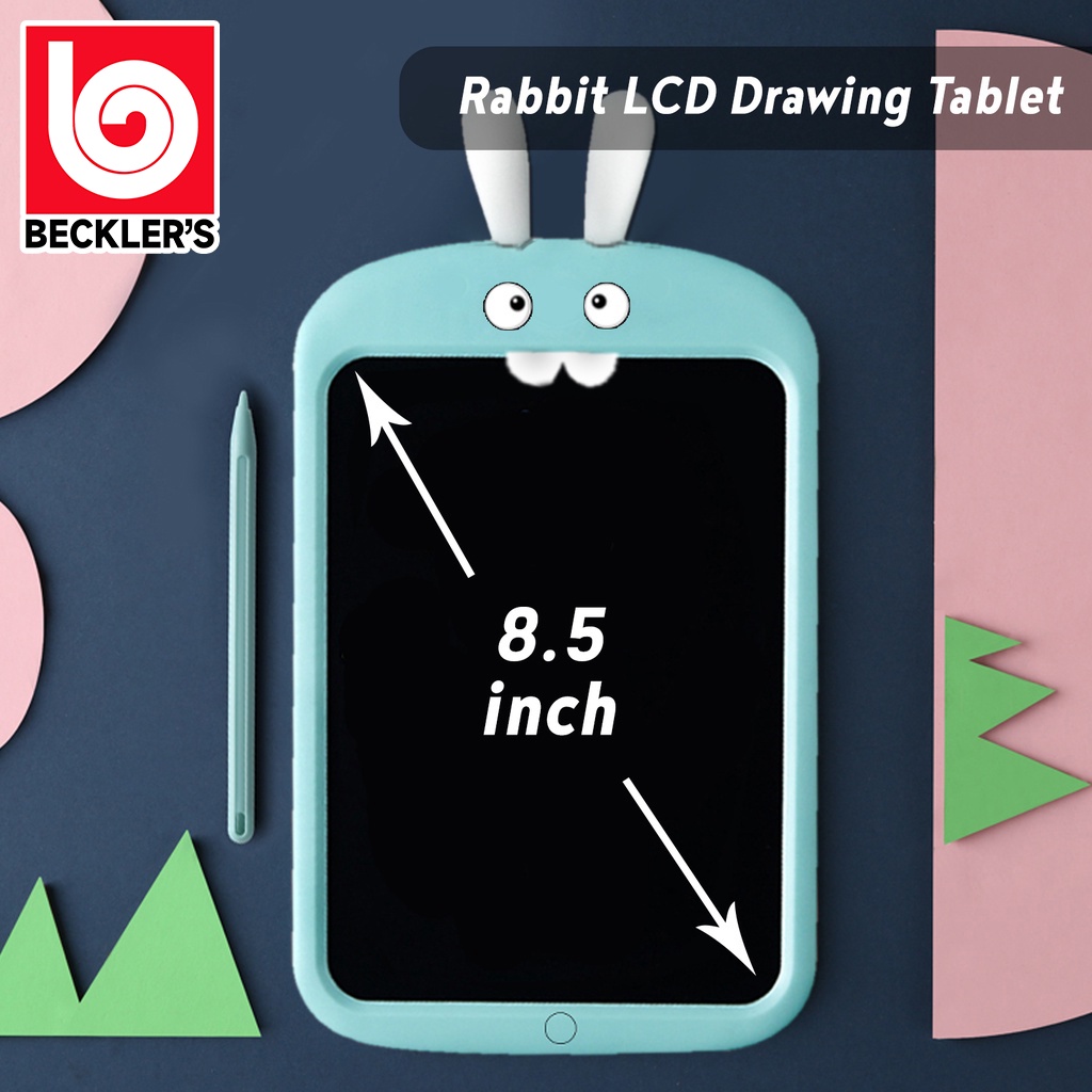 LCD Writing Tablet Drawing Rabbit 8.5 inch / Papan Tulis Tablet Edukasi Karakter Mainan 4 Warna