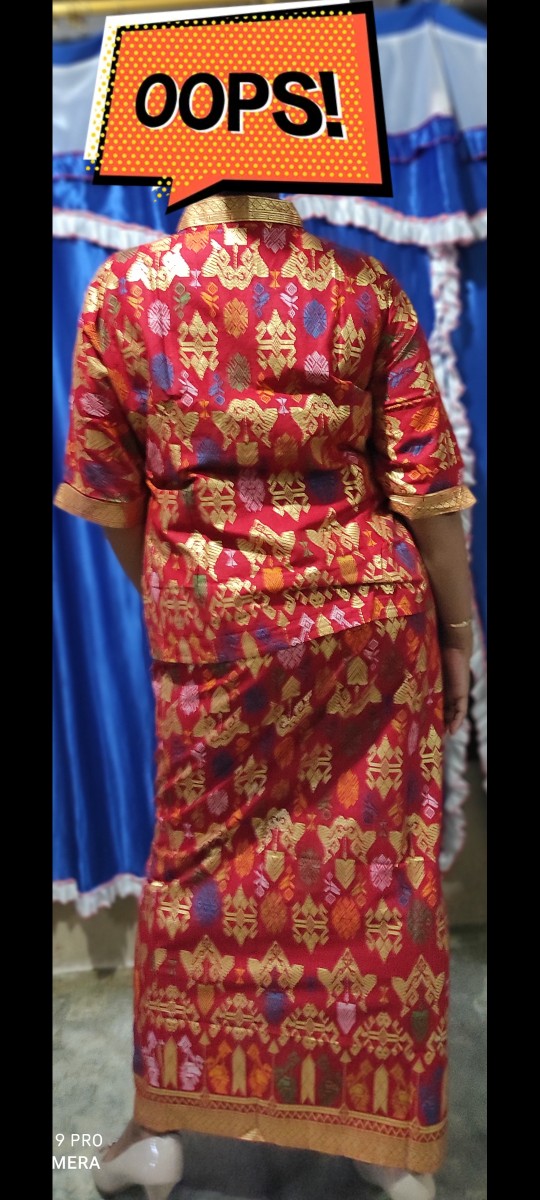 Setelan Baju Kebaya Pramugari Santika Panjang