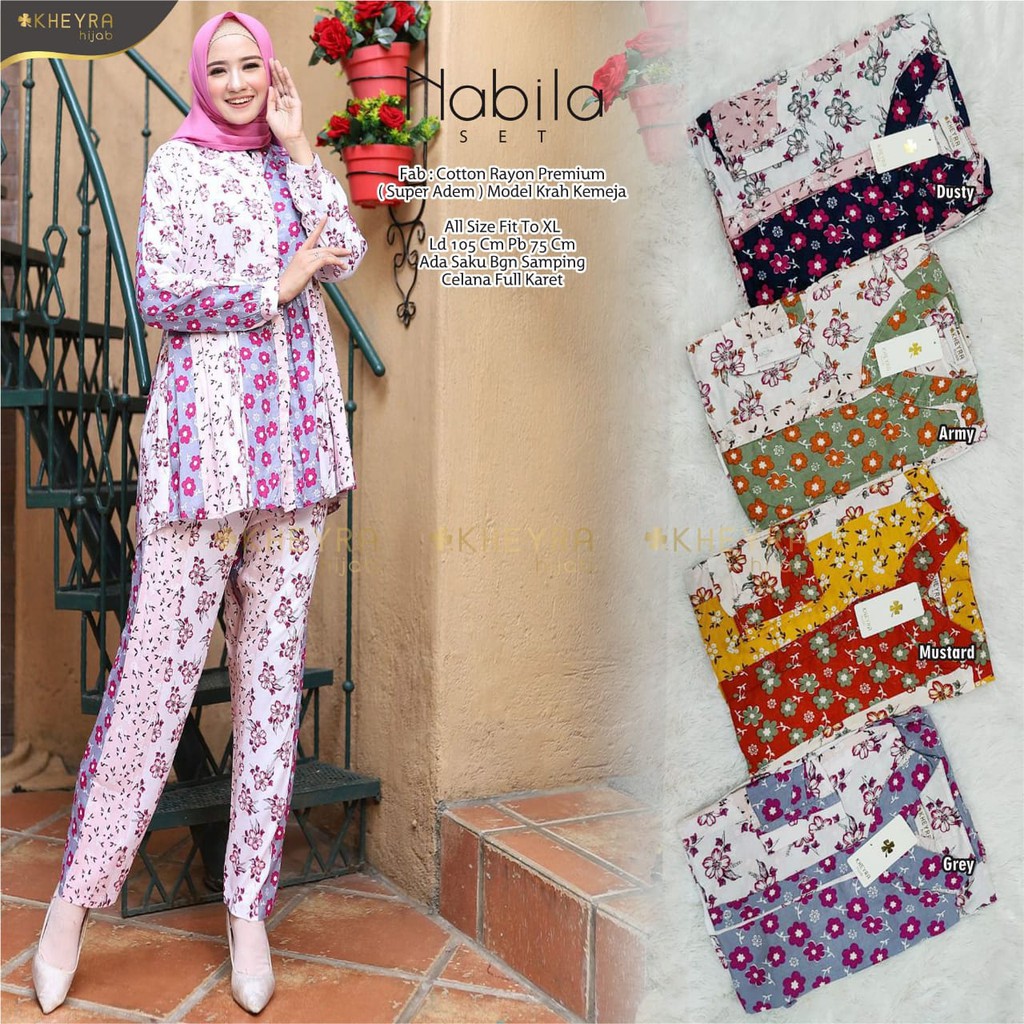 BAJU WANITA NABILA SET