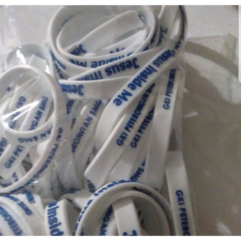 gelang karet rubber custom gelang partai