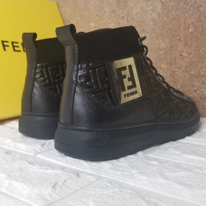 fendi mid top sneakers