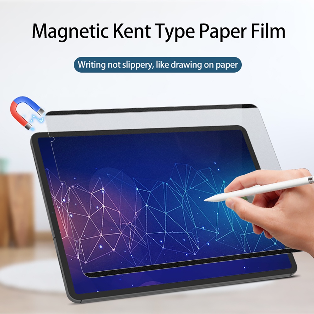 Film Pelindung Layar Magnetik Dapat Dilepas Untuk iPad Pro 11 2020 iPad Air 4 5 9th 10.2 2021 Mini 6