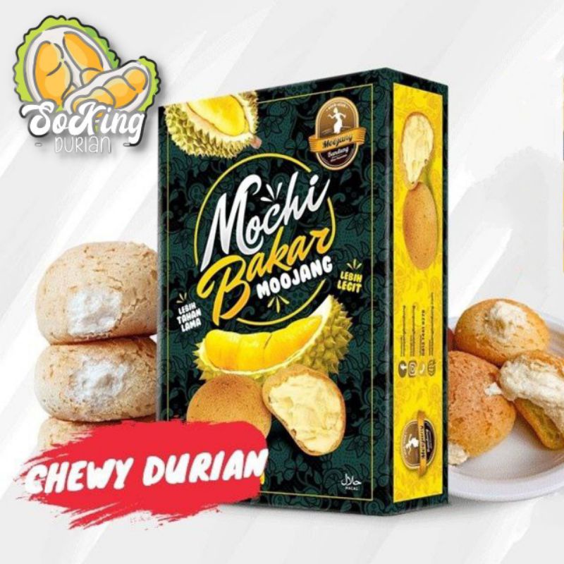 Mochi Bakar Chewy Durian by Moojang