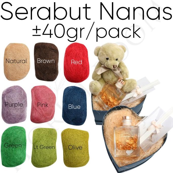 

[COD] Serabut Nanas 30 - 40gr - Hiasan - Hadiah - Box [COD]