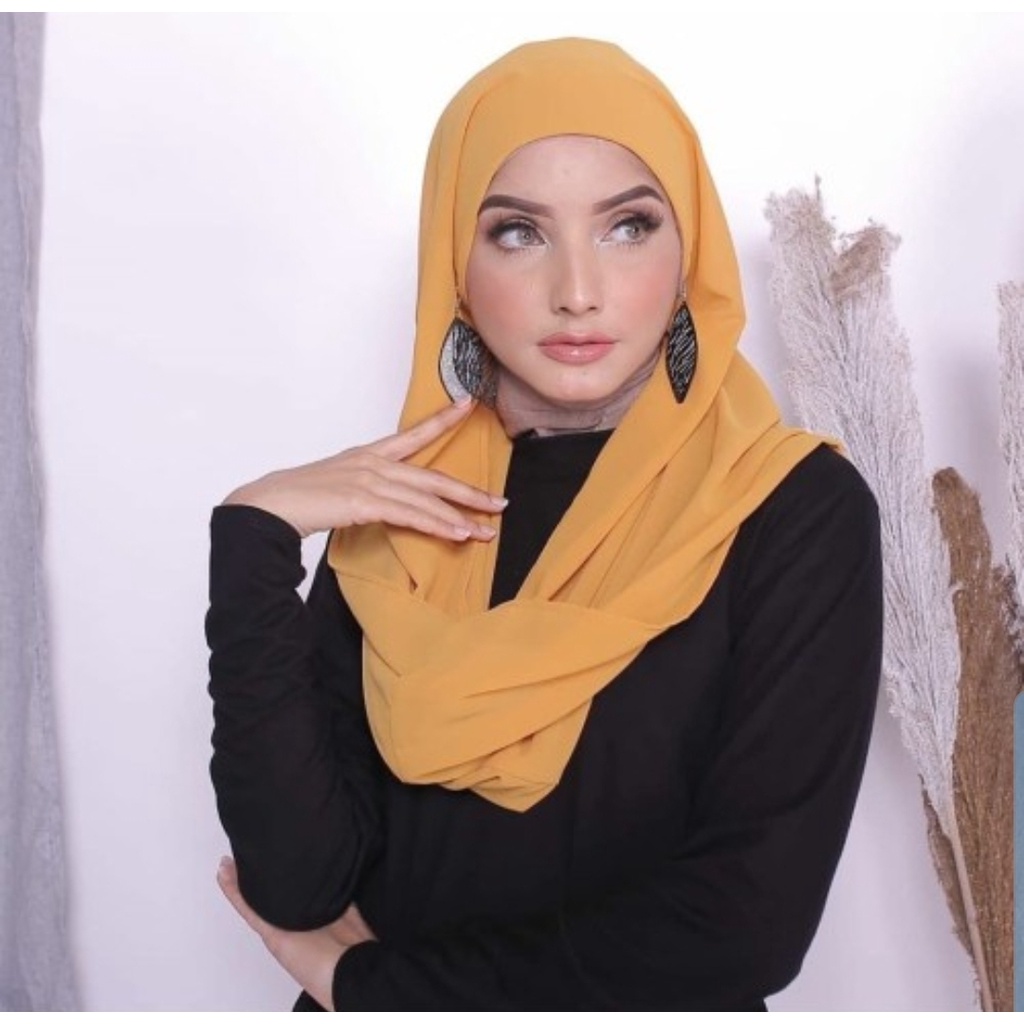 Pashmina Instan Malay/Krudung Instan Melayu Ceruty Babydoll