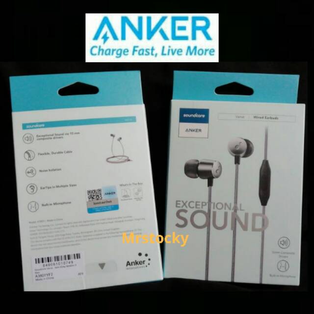 Anker Earphone SoundBuds Verve A3801