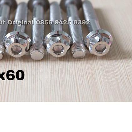 ✲ baut probolt 10x60 mm stainless new model drat 14 panjang 6 cm ukuran 14 ♝