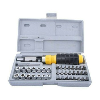 Tooll Set Obeng Screw Driver Set And Kunci Shock 41 Piece Termurah.