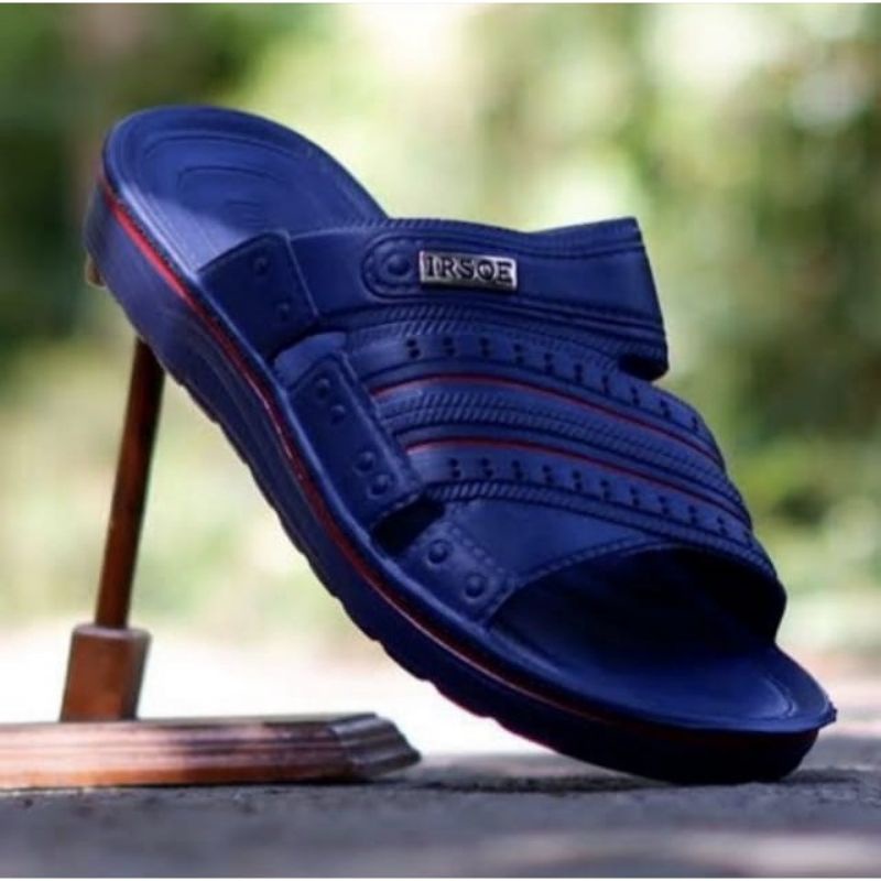 Sendal Irsoe 909-1 slop pria sendal karet sendal cowo Elegant