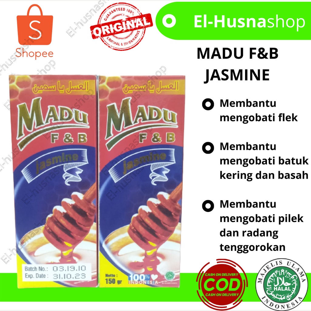 

Madu F&B Madu Flu dan Batuk Jasmine 150gram