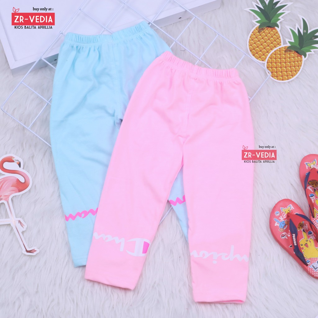 Legging Pastel uk 1-2 Tahun / Legging Branded BAHAN KAOS Anak Perempuan Celana Premium Ketat Panjang